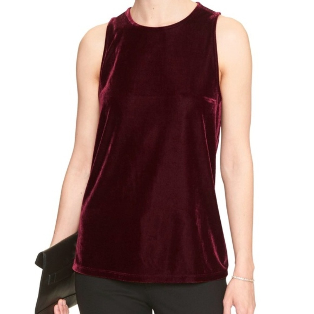 NWT Banana Republic Velvet Tank Top